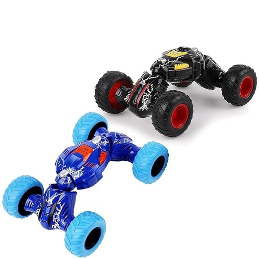 Kidsgallerynx | of 2 DTX Monster Telescopic Toy Double Sided Pull Back Car Toys for Kids