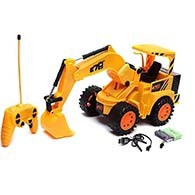 Wire Less Remote Control Rotate Excavator & Bulldozer Construction Vehicle Toy Construction Power Monster Truck