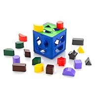 Play Video Click to see more videos ZUDO TOYS Shape Sorting Cube With 18 Shape And Different Color - Kids Activity Toys - Learning And Educational Toys With Multicolour - (Bis Approved), 19 Pcs