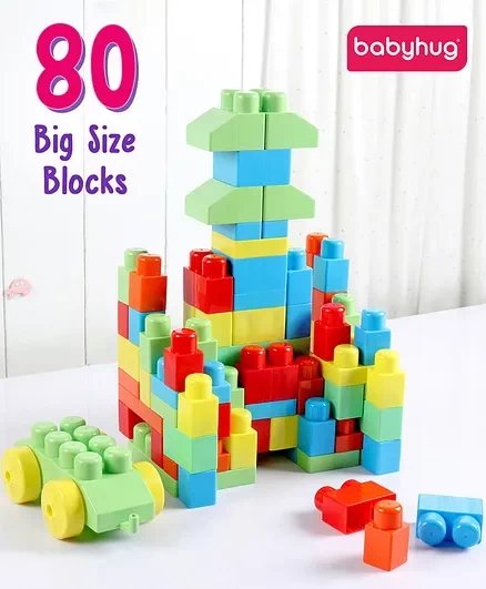 Kidsgallerynx | Mega Brix Stack & Fix Set Multicolor - 80 Pieces
