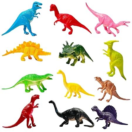 Kidsgallerynx | Realistic Mini Animal Figure Toy - Dinosaur Animals Toys for Kids Animal Figure Playset - Jungle Animals Toys Set