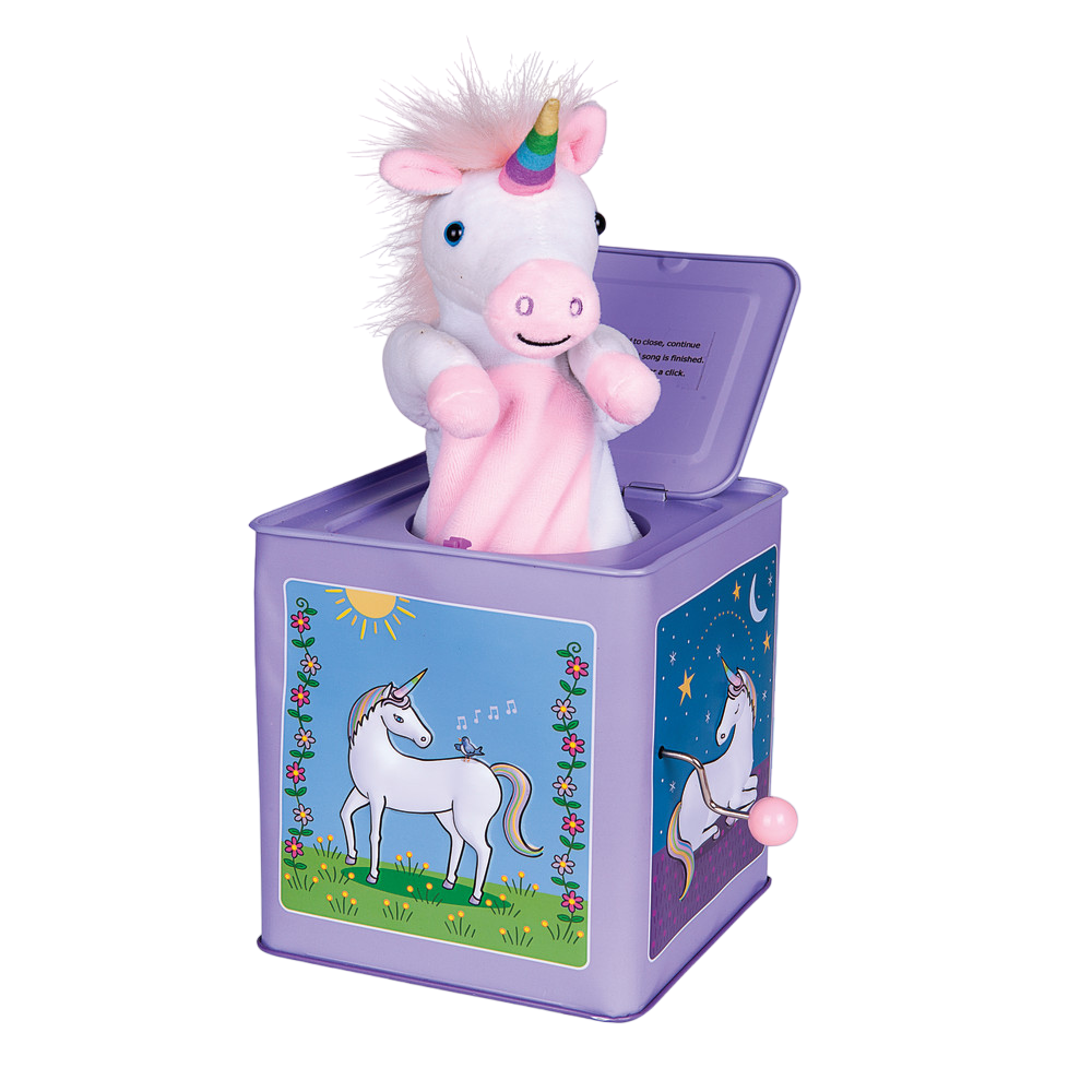 Kidsgallerynx |  Jack Rabbit Creations Unicorn Jack in The Box Toy