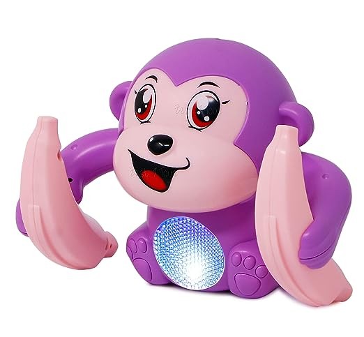 Kidsgallerynx | Toyz Voice Control  Dancing and Spinning Rolling Tumbling Monkey Sound Toy for Kid with Flashing  Light & Dynamic Sound