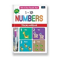 Write and Clean Reusable Book - 1 to10 Number Tracing Workbook For Kids - Boost Early Math Skills