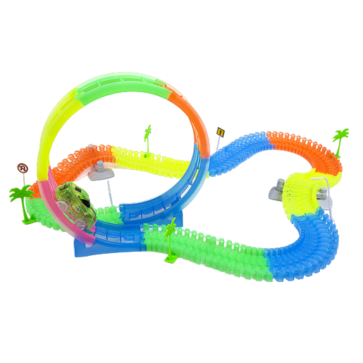 Kidsgallerynx | Jacks 360 Loop Glow Tracks Playset