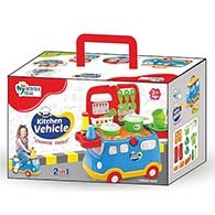 Mamma Mia Kitchen Vehicle Set Toy for Kids Girls Big Cooking Set