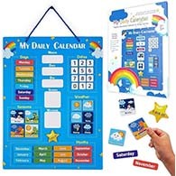 Gracious Ekta Toy My Magnetic Daily Calendar for Kids and Adults - Indoor and Outdoor Family Fun