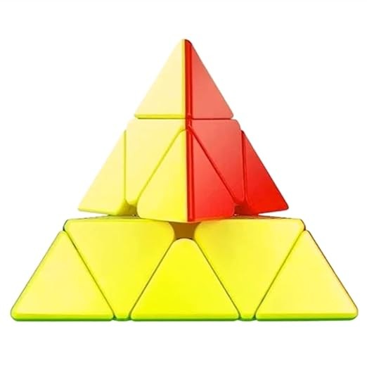 Kidsgallerynx | Toytrends Cubes Pyramid High Speed Sticker Less Magic Puzzle Cube Game Toy for Kids & Adults Speedy Stress Buster Brainstorming Cube